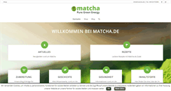 Desktop Screenshot of matcha.de