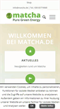 Mobile Screenshot of matcha.de
