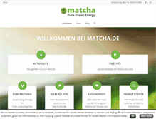 Tablet Screenshot of matcha.de